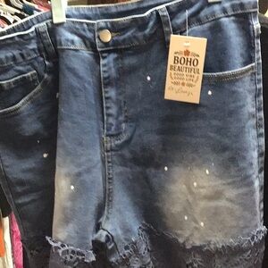 Extra Large Jean Lace Leg